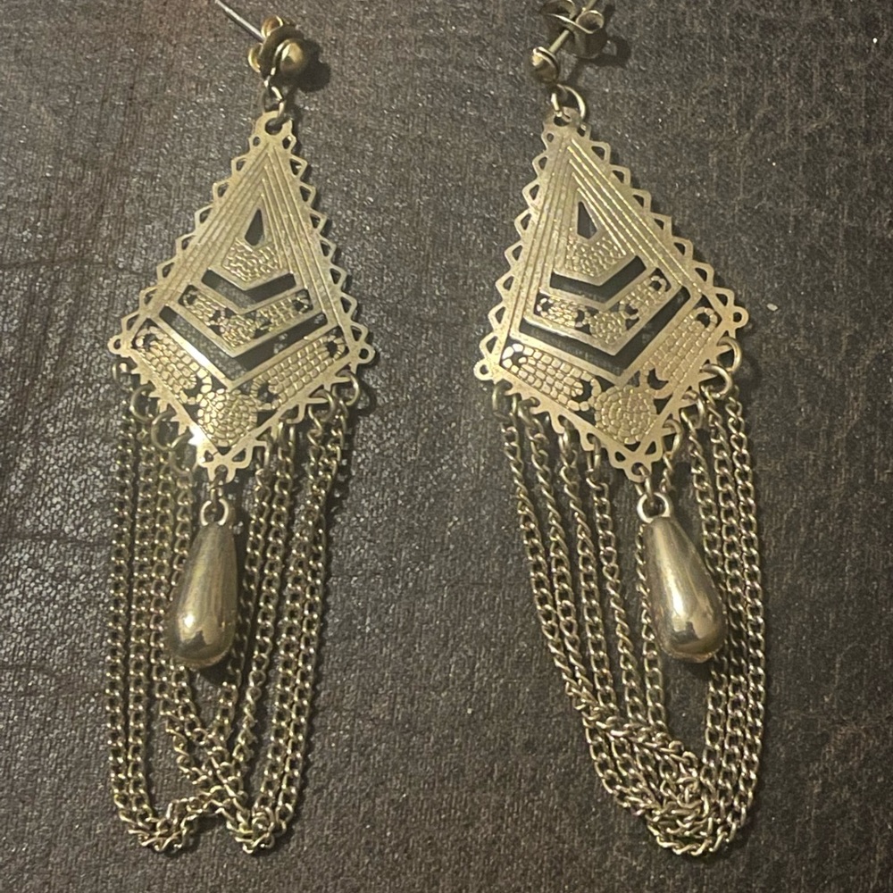 Geometric vintage earrings